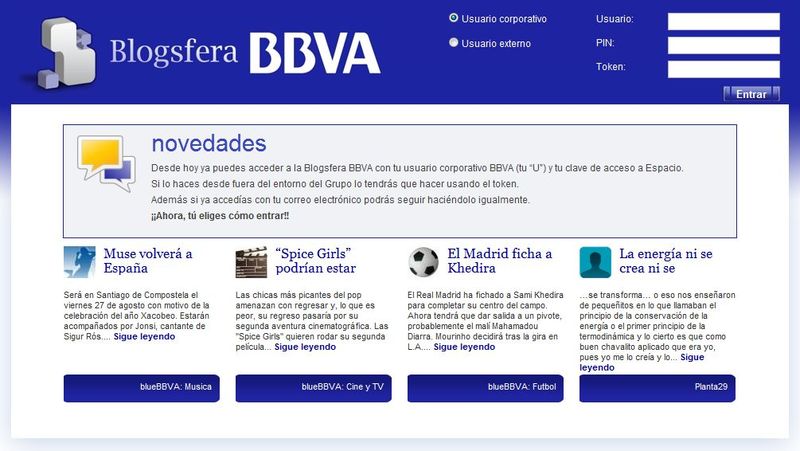 BBVA website