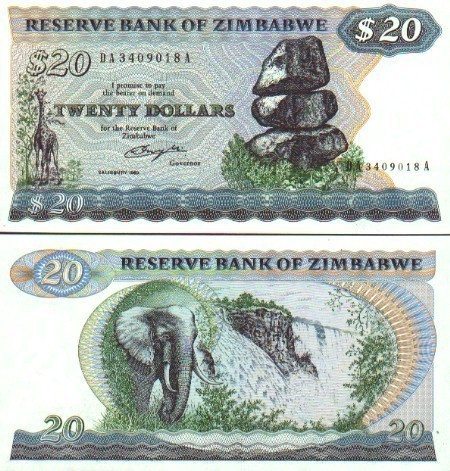 Zmbabwe note 1980